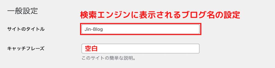 サイトタイトルとキャッチフレーズ